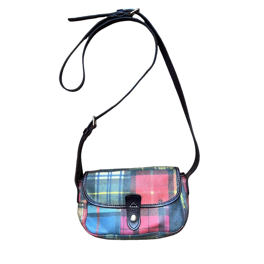 VINTAGE 90’s DOONEY & BOURKE patchwork ladybug mini crossbody BAG Y2K